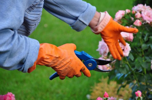 High-pressure patio cleaning service in Anerley on paving slabs