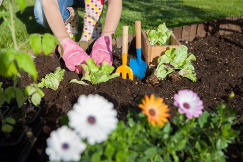 Professional gardening booking and confirmation paperwork